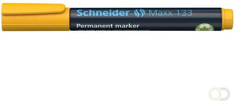 Schneider marker Maxx 133 permanent beitelpunt geel