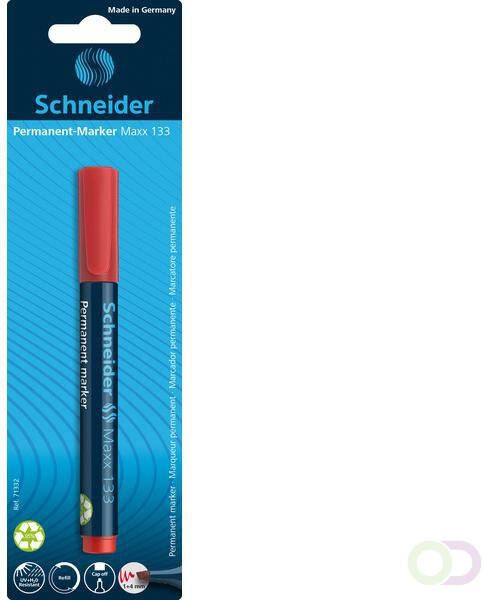 Schneider marker Maxx 133 permanent beitelpunt rood op blister