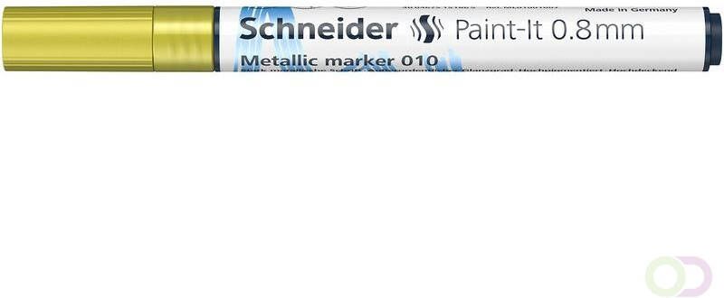 Schneider Metallic marker Paint it 010 0.8mm geel metallic