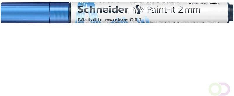 Schneider Metallic marker Paint it 011 2mm blauw metallic