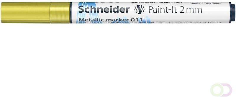 Schneider Metallic marker Paint-it 011 2mm geel metallic