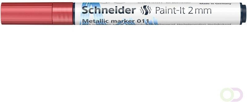 Schneider Metallic marker Paint it 011 2mm rood metallic