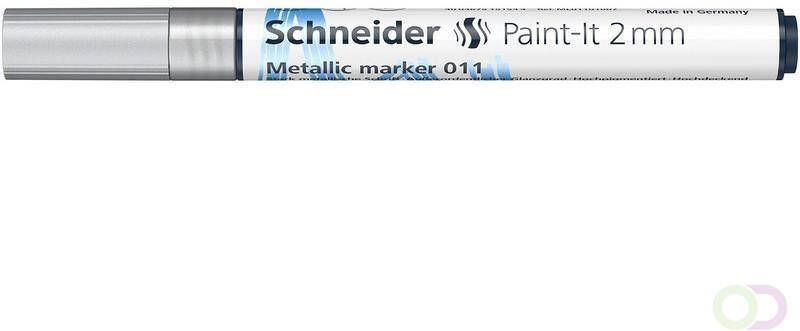 Schneider Metallic marker Paint it 011 2mm zilver metallic