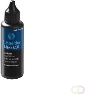 Schneider Maxx 650 navulinkt voor permanent markers 50ml zwart