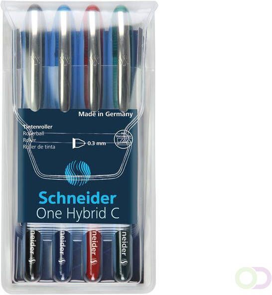 Schneider rollerball One Hybrid C 0 3mm etui 4 stuks