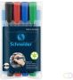 Schneider Viltstift Maxx 133 beitel setÃƒÆ 4 kleuren - Thumbnail 2