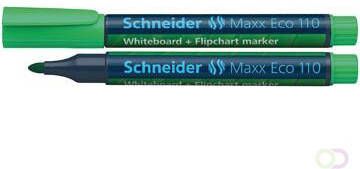 Schneider whiteboard + flipchart marker Maxx Eco110 groen