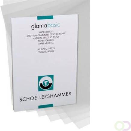Schoellershammer Transparantpapier Glama A2 80g m2 bl.50 VF5003672