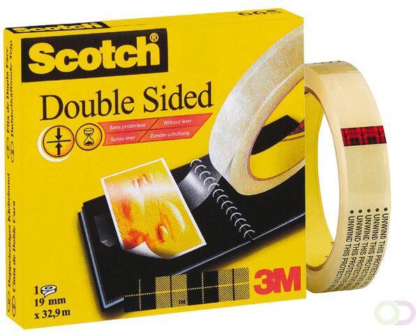 Scotch Plakband 3m 665 19mmX33m 2-zijdig