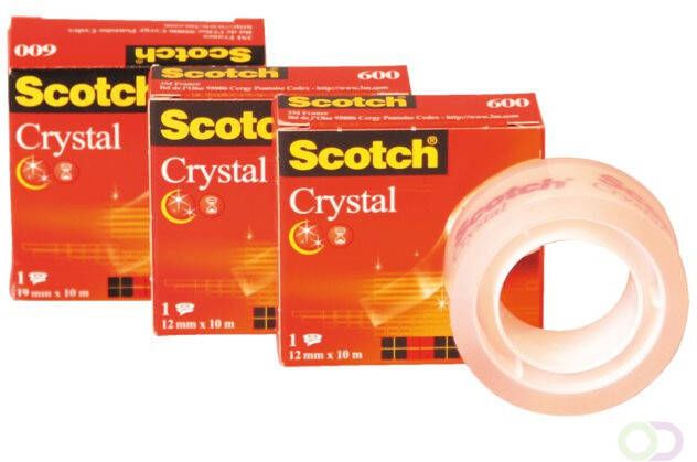 Scotch Plakband 600 19mmx10m Crystal Clear