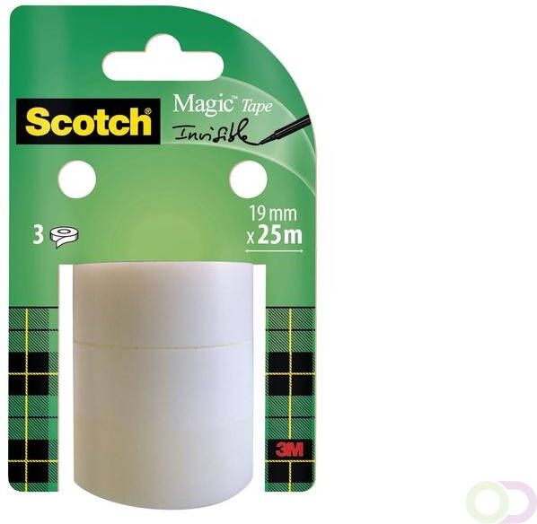 Scotch Plakband Magic 19mmx25m onzichtbaar