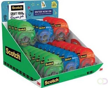 Scotch plakband toonbank display mix met 48 stuks
