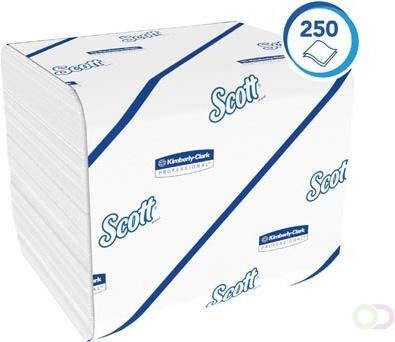 Scott gevouwen toiletpapier voor dispenser 2-laags 250 vel pak van 36 rollen