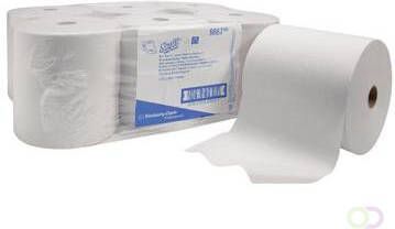 Scott papieren handdoekrol 1-laags 304 meter pak van 6 stuks