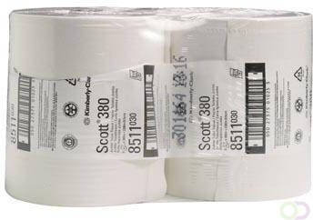 Scott toiletpapier Performance Maxi Jumbo 2-laags 380 meter pak van 6 rollen