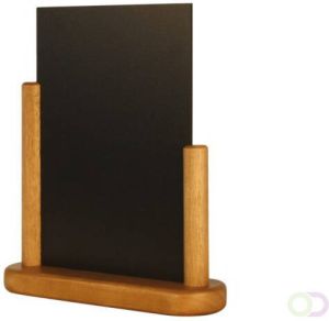 Securit tafelkrijtbord Elegant ft A5 teak