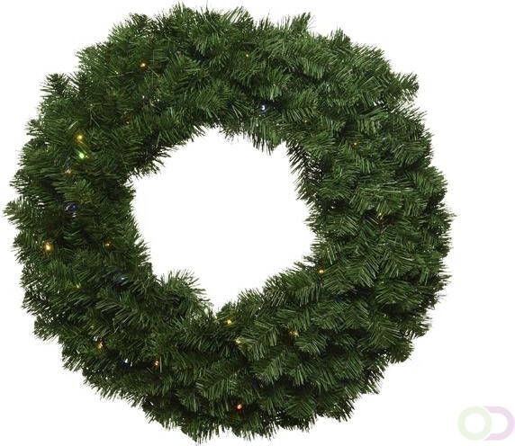 Seizoen Kerstkrans met ledlampjes 60cm - Foto 1