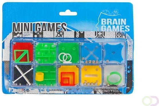 Seizoen Minipuzzel Brain Games set Ã  10 stuks