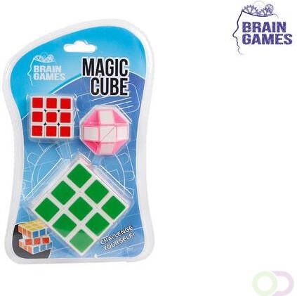 Seizoen Puzzelkubus Brain Games set Ã  3 stuks