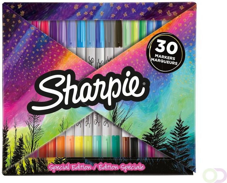 Sharpie Viltstift bigpack fold Ã  30 kleuren