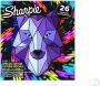 Sharpie permanente marker Wolf Pack fijn blister van 26 stuks assorti - Thumbnail 1