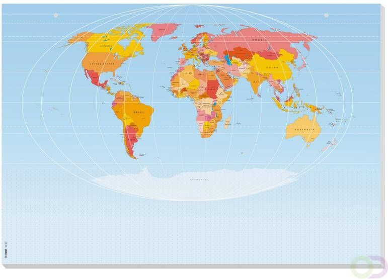 Sigel Designonderlegger wereldkaart. Engels