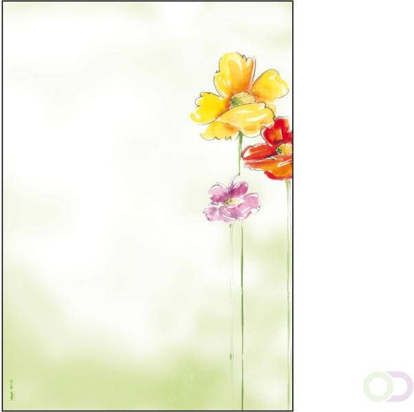 Sigel Designpapier A4 90grs pak a 50 vel Spring Flowers