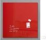 Sigel glasmagneetbord XL Artverum 1000x1000x18mm rood - Thumbnail 1
