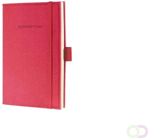 Sigel notitieboek Conceptum Look Felt A6 blanco softcover rood