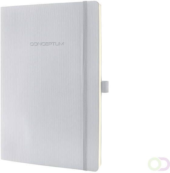 Sigel notitieboek Conceptum Pure softcover A4 lichtgrijs gelinieerd