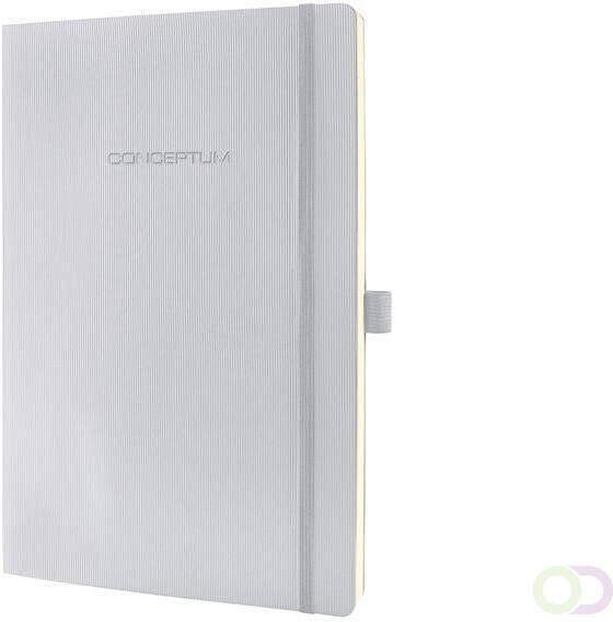 Sigel notitieboek Conceptum Pure softcover A4 lichtgrijs geruit