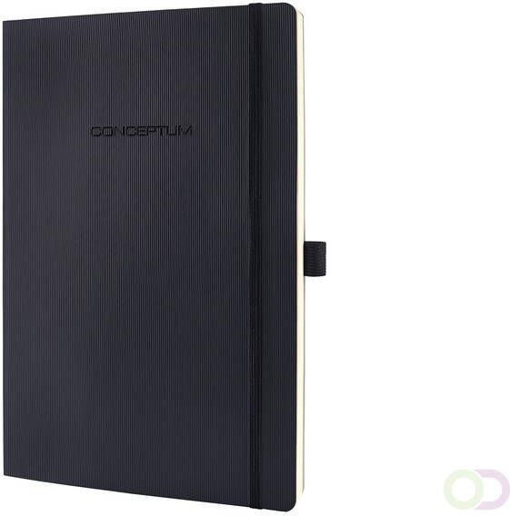 Sigel notitieboek Conceptum Pure softcover A4+ zwart gelinieerd