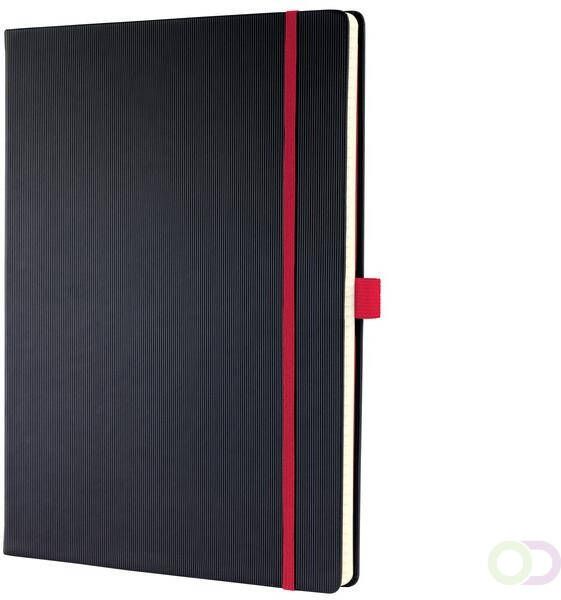 Sigel notitieboek Conceptum RED Edition hardcover A4 zwart geruit