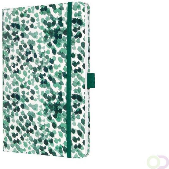 Sigel Notitieboek Jolie Beauty A5 hardcover gelinieerd groene druppels 174 blz 80g