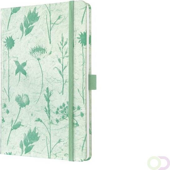 Sigel Notitieboek Jolie Beauty A5 hardcover gelinieerd 'Moss botanical'