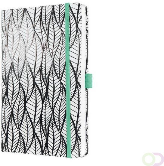 Sigel Notitieboek Jolie Beauty A5 hardcover gelinieerd 'Whitened leaves'