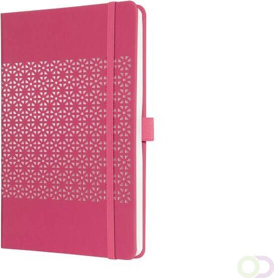 Sigel notitieboek Jolie Impress A5 hardcover gelinieerd 'Peacock Pink'