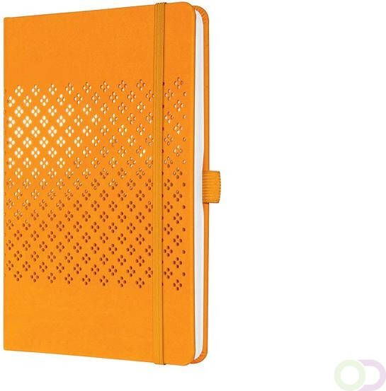 Sigel Notitieboek Jolie Impress A5 mango orange gelijnd 174blz 80g