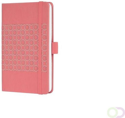 Sigel notitieboek Jolie Impress A6 hardcover gelinieerd 'Salmon Pink'