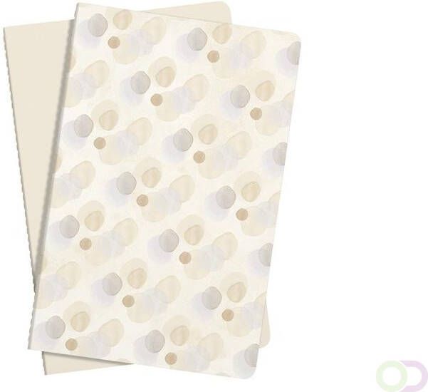 Sigel notitieboek Jolie set van 2 stuks A5 softcovercover gelinieerd beige