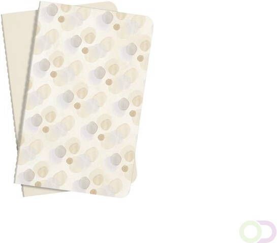 Sigel notitieboek Jolie set van 2 stuks A6 softcovercover gelinieerd beige