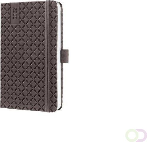 Sigel weekagenda Jolie A6 2022 hardcover coffee brown