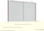 Smit Visual Binnenvitrine wit plexigl. deuren whitebord 670x1270 - Thumbnail 1