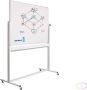 Smit Visual Whiteboard Verrijdbaar Dubbelzijdig Magnetisch Emaille 100 x 150 cm - Thumbnail 2