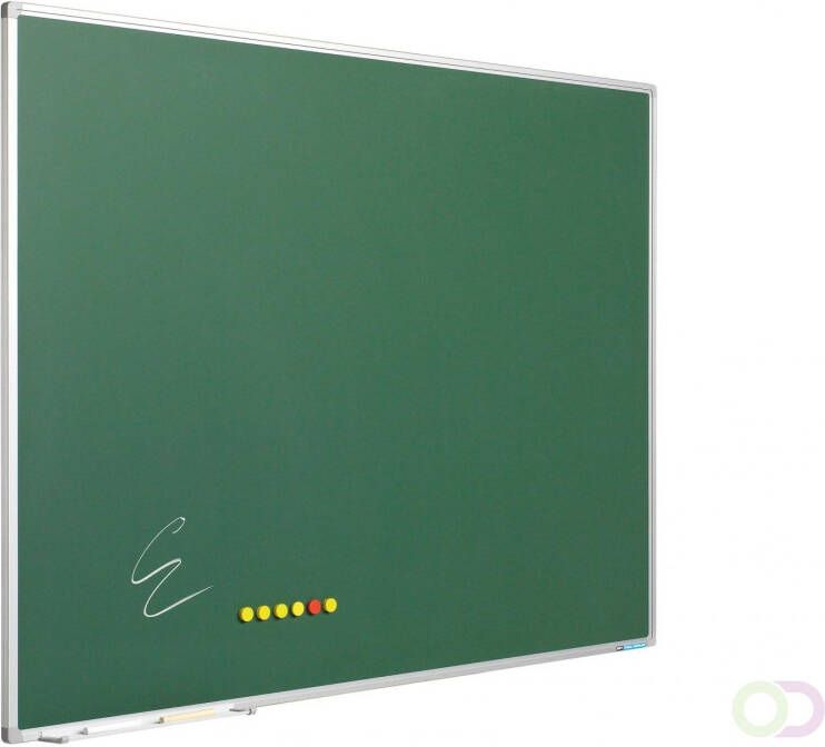 Smit Visual Krijtbord Softline profiel 8mm emailstaal groen