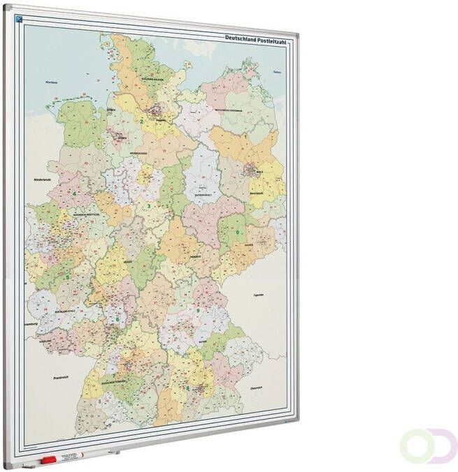 Smit Visual Landkaart bord Softline profiel 8mm Duitsland PC