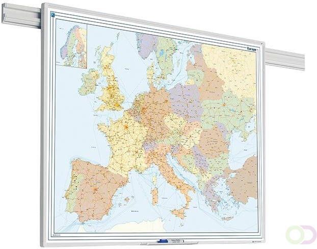 Smit Visual PartnerLine Rail landkaart Europa 1250x900mm