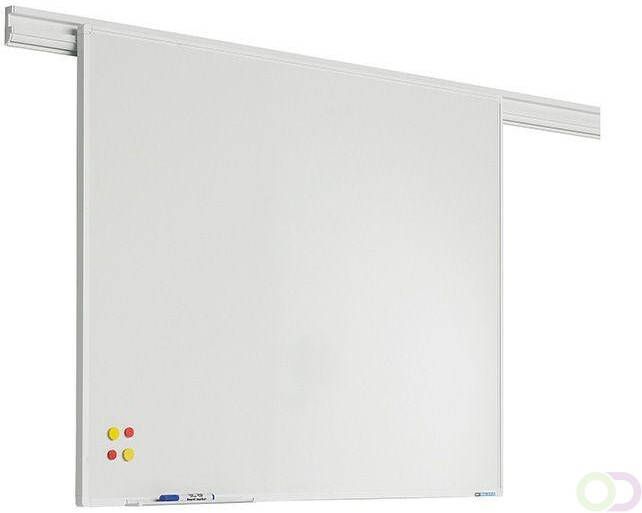 Smit Visual PartnerLine Rail Whiteboard emailstaal wit