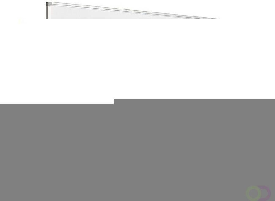 Smit Visual Whiteboard Softline profiel 8mm emailstaal wit