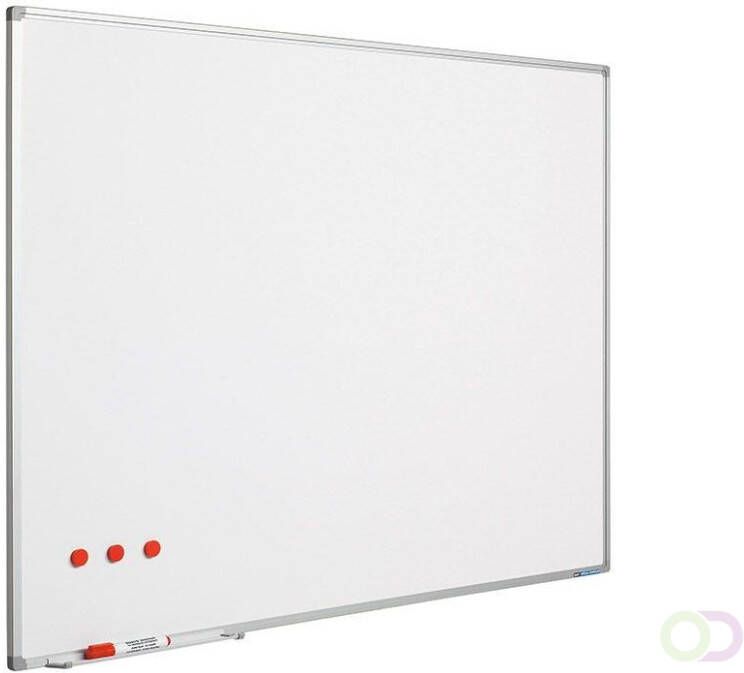 Smit Visual Whiteboard Softline profiel 8mm emailstaal wit